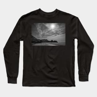 Three Cliffs Bay, Gower Long Sleeve T-Shirt